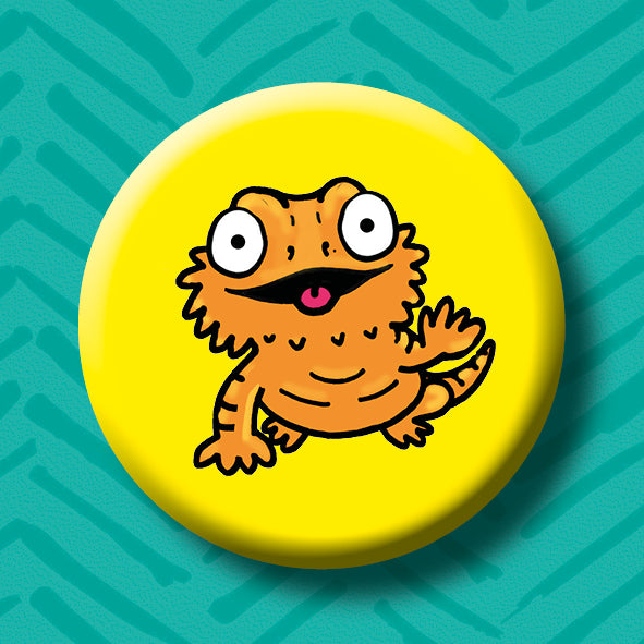 Bearded Dragon Button Badge