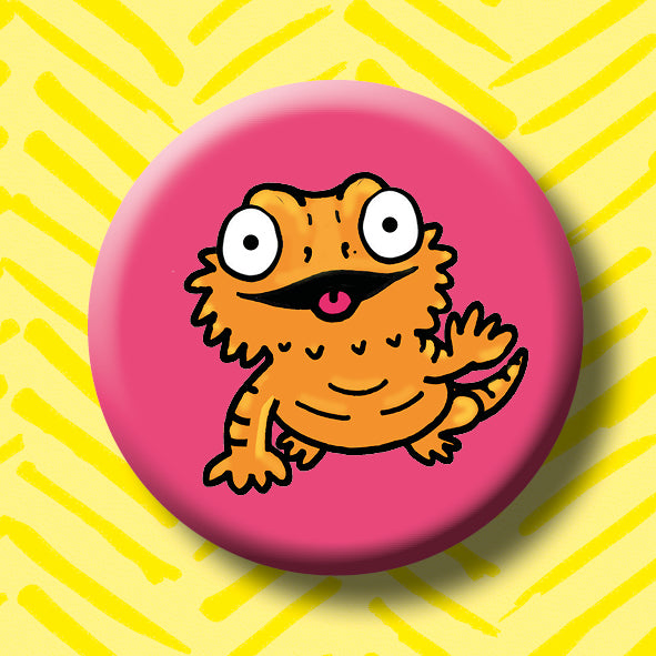 Bearded Dragon Button Badge