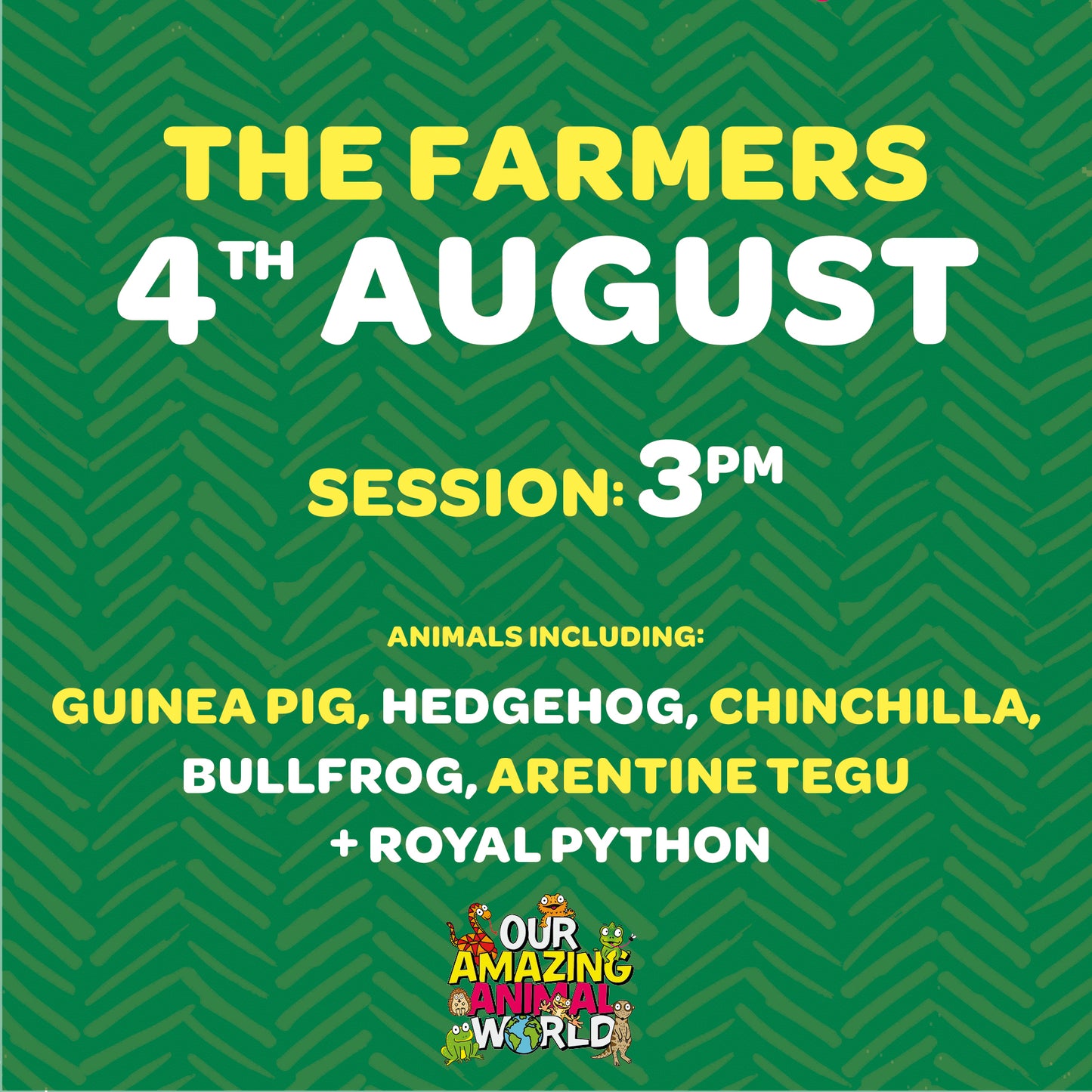 Ticket for 4th August The Farmers in Scaynes Hill. 3pm session