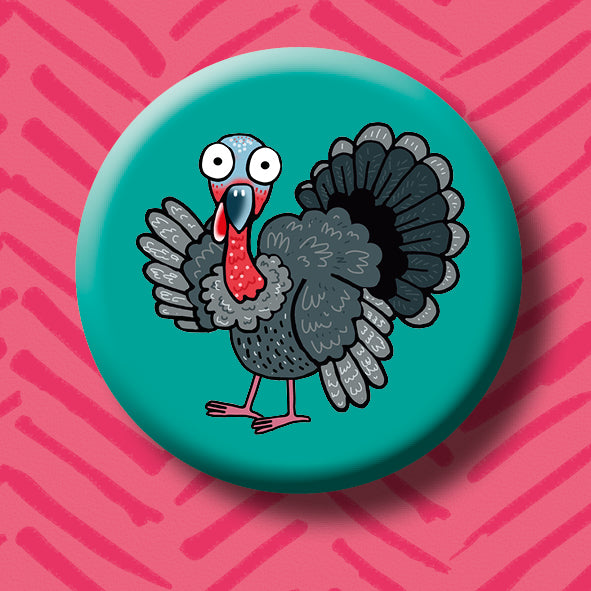 Turkey Button Badge