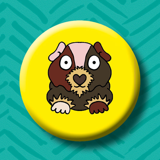 Hairless Guinea Skinny Pig Button Badge