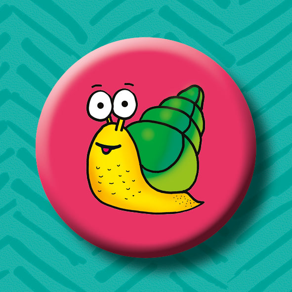 Snail Button Badge