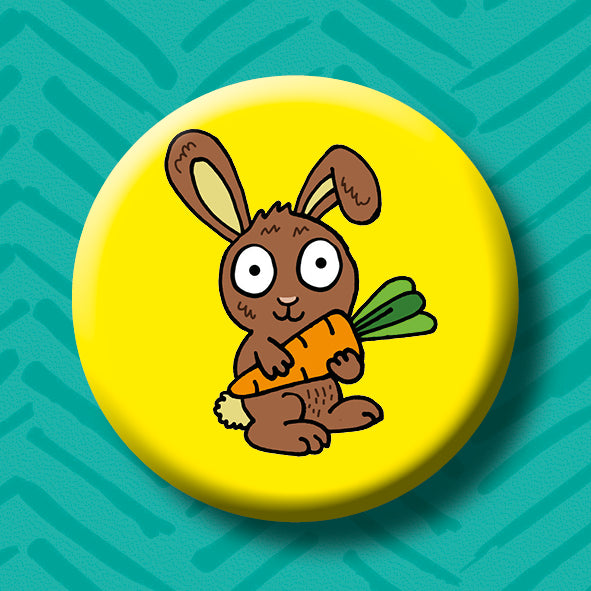 Rabbit Button Badge