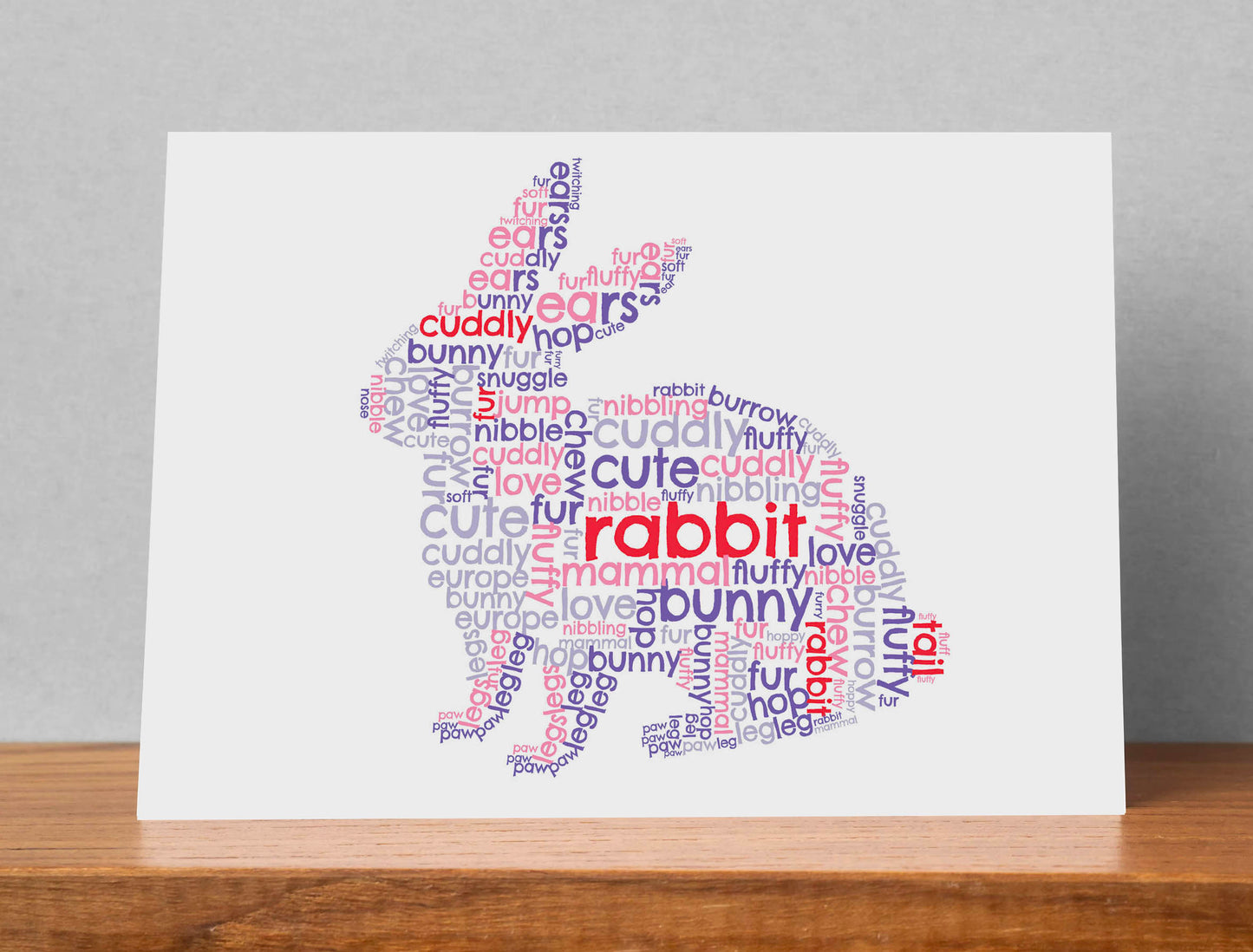 Personalised Rabbit Card