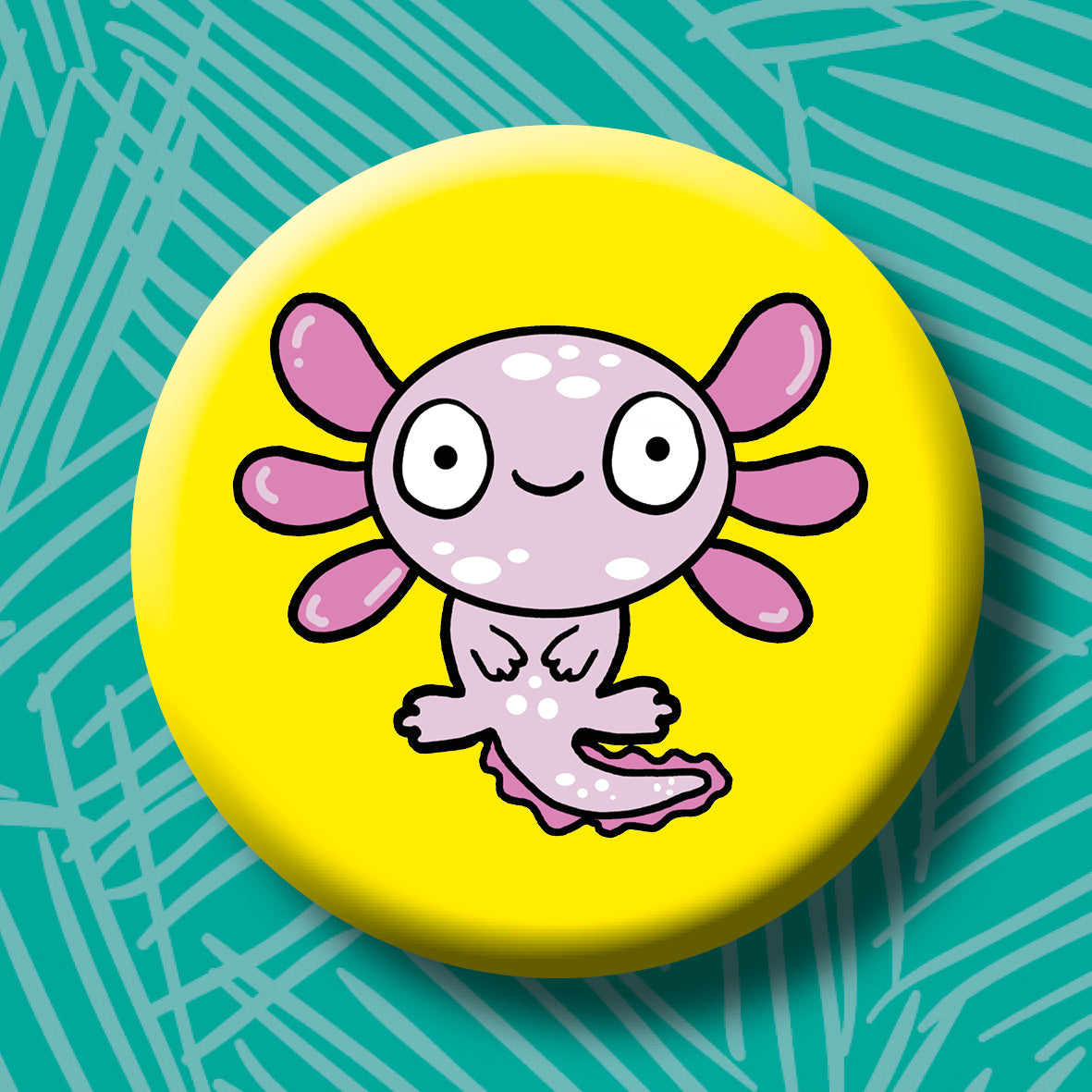 Axolotl Button Badge