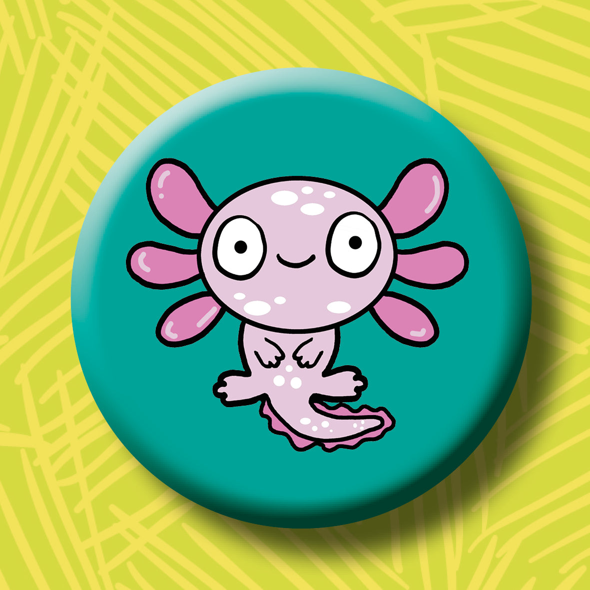 Axolotl Button Badge