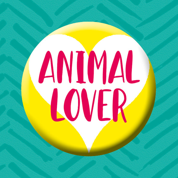 Animal Lovers Button Badge